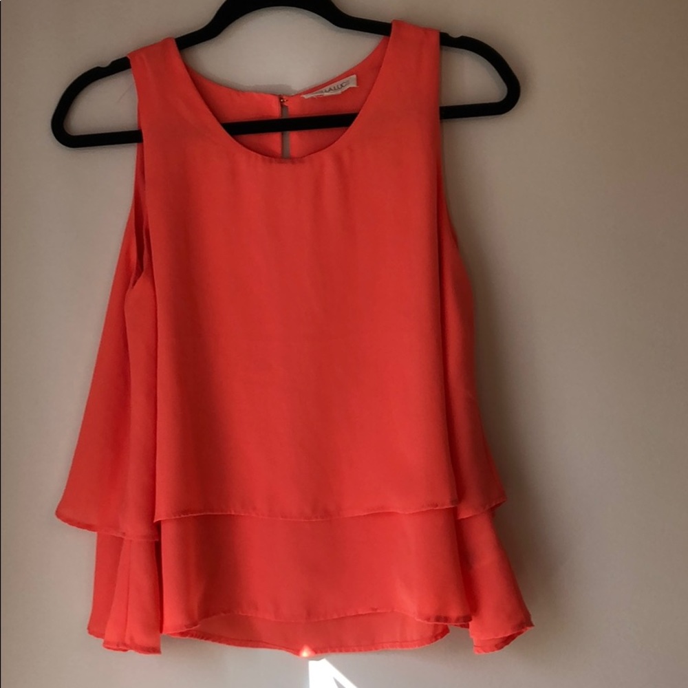 Bright Coral Blouse